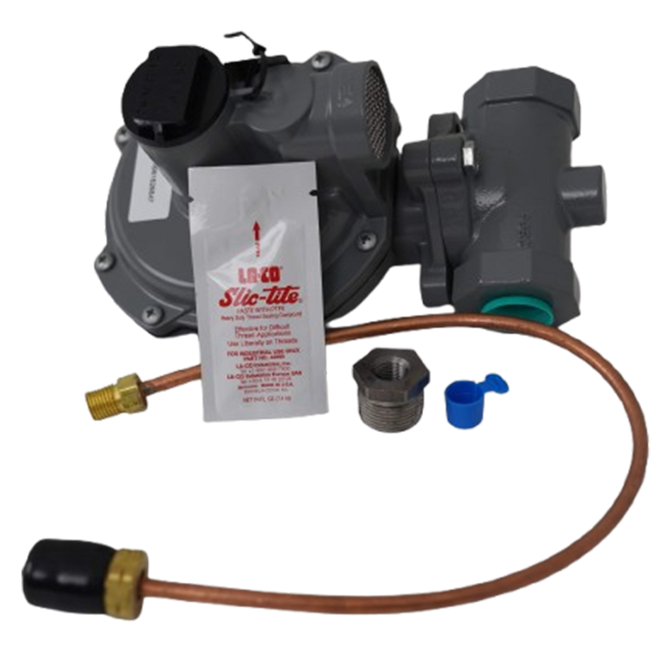 L.B. White Regulator Kit 3/4 x 3/4 100 PSI 17" - Includes Bushing and Pigtail 500-25141