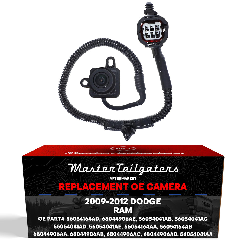 Aftermarket Dodge Ram (2009-2012) OEM Replacement Backup Camera OE Part #56054041AD, 56054041AE, 56054164AD, 68044906AD, 68044906AE