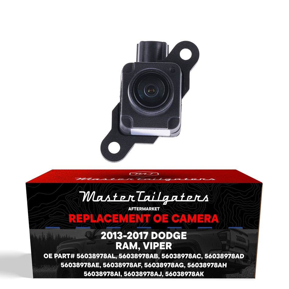 Aftermarket Dodge Ram (2013-2015), Viper (2013-2017) OEM Replacement Backup Camera OE Part #56038978AF, 56038978AG, 56038978AH, 56038978AI, 56038978AJ, 56038978AK, 56038978AL