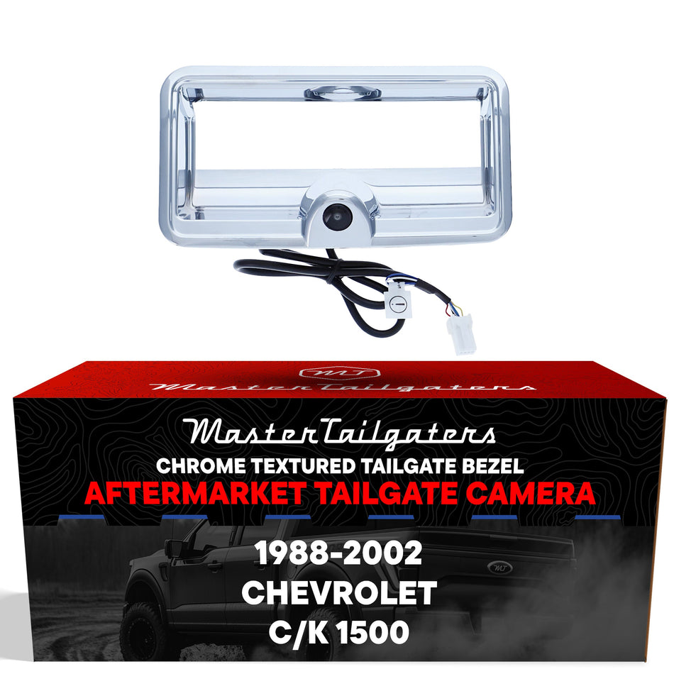 Aftermarket Chevrolet C/K 1500 (1988-2002) Chrome Replacement Tailgate Bezel with Backup Camera