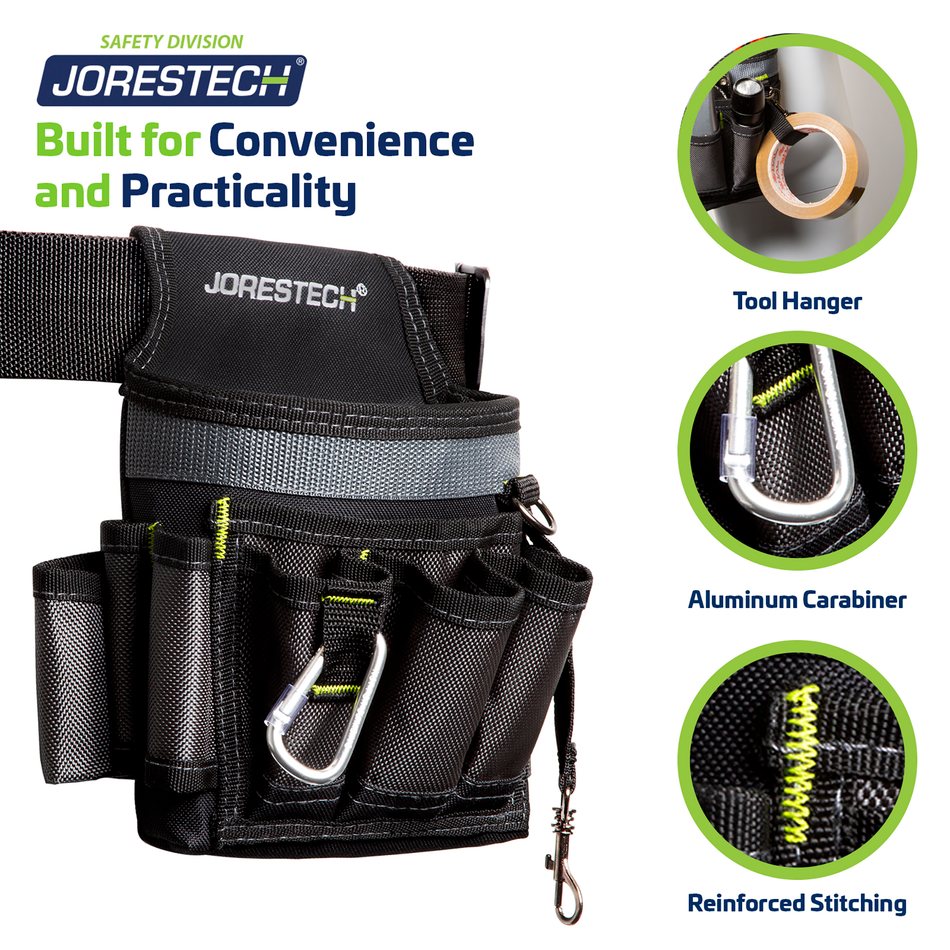 Jorestech 6 Pocket Tool Belt Pouch
