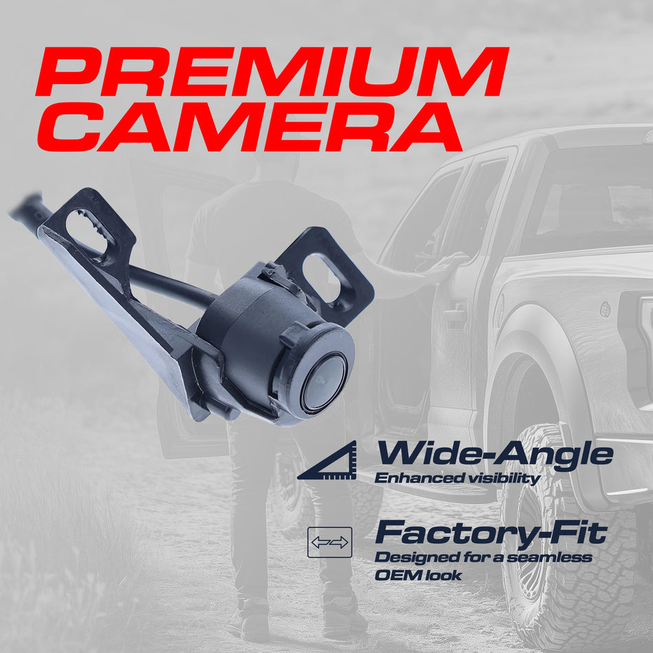 Aftermarket Ford F150 / Lincoln Mark LT (2008) OEM Replacement Backup Camera OE Part # 8L3Z-19G490-A, 8L3Z-19G490-B, 8L3Z-19G490-C