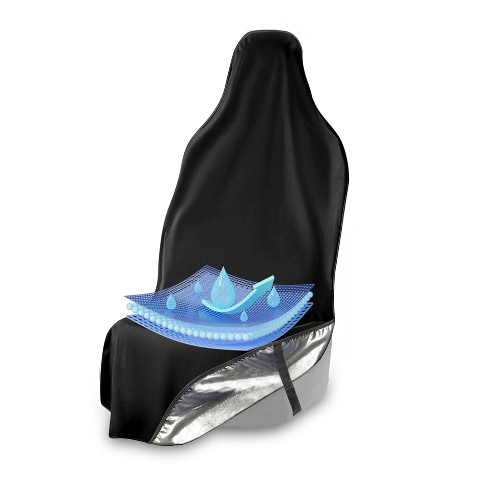 SeatShield | EliteSport+ Non-Slip Waterproof Seat Cover - Black