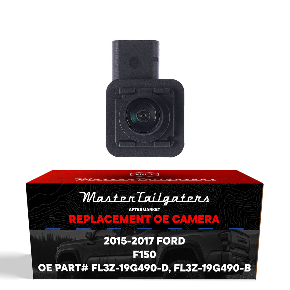Aftermarket Ford F150 (2015-2017) OEM Replacement Backup Camera OE Part # FL3Z-19G490-D, FL3Z-19G490-B