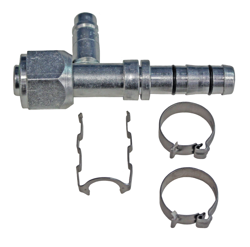 Automotive AC Hose Fitting EZ Clip #10 Female STR Low Charge Port 70R8201