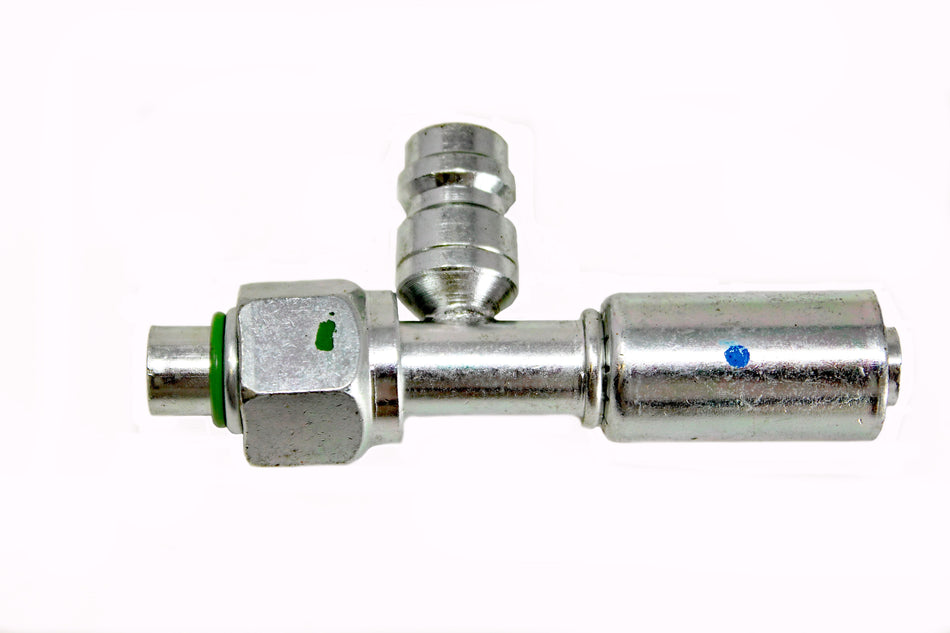 Reduced Beadlock AC Fitting Steel #10 Fem Str High Charge Port 70R9901S