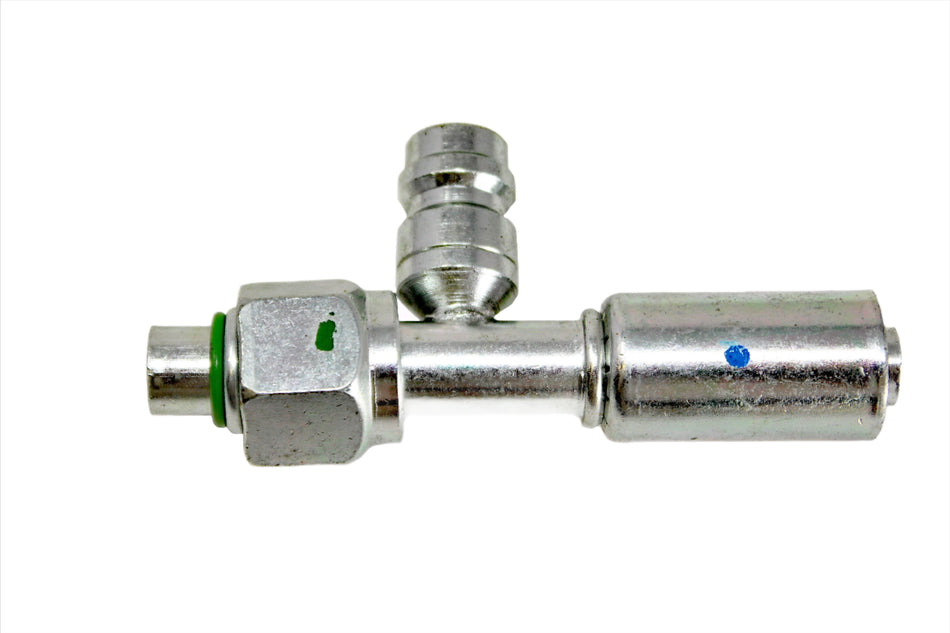 Reduced Beadlock AC Fitting Steel #8 Fem Str High Charge Port 70R9908S