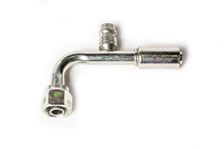 Reduced Beadlock AC Fitting Steel #8 Fem 90 High Charge Port 70R9998S