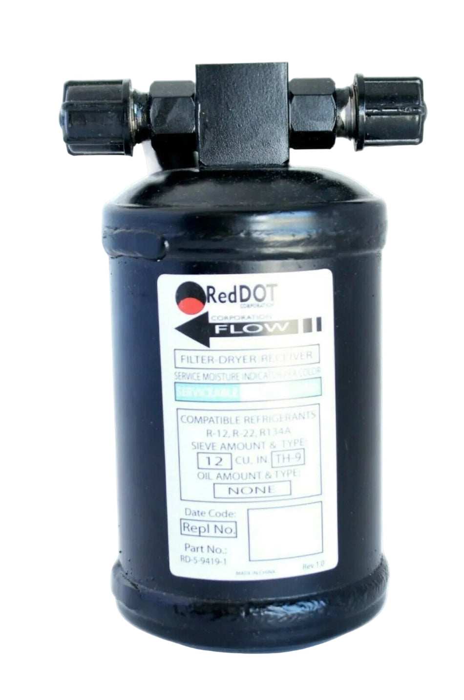 AC Receiver Drier for E-6100 E-9725 R-4500 R-6101 R-9727-3 R-9777 Units 74R2590