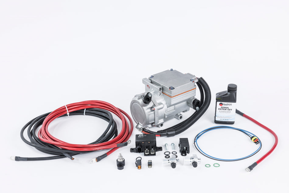 Self Contained 24vdc Electric AC compressor install kit for vehicles 75R92004