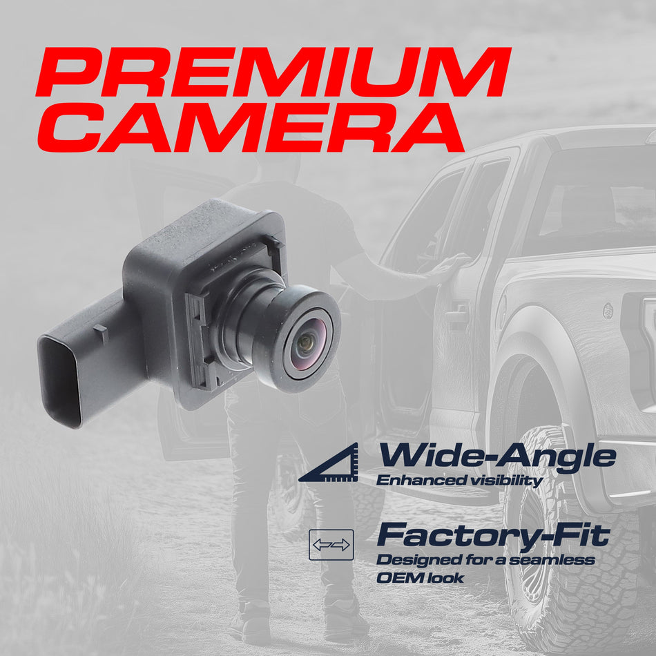 Aftermarket Ford F150 Regular Cab / Extended Cab / Crew Cab w/ Trailer Hook-Up Lamp (2018-2020) OEM Replacement Backup Camera OE Part # JL3Z-19G490-M, JL3Z-19G490-L, JL3Z-19G490-B