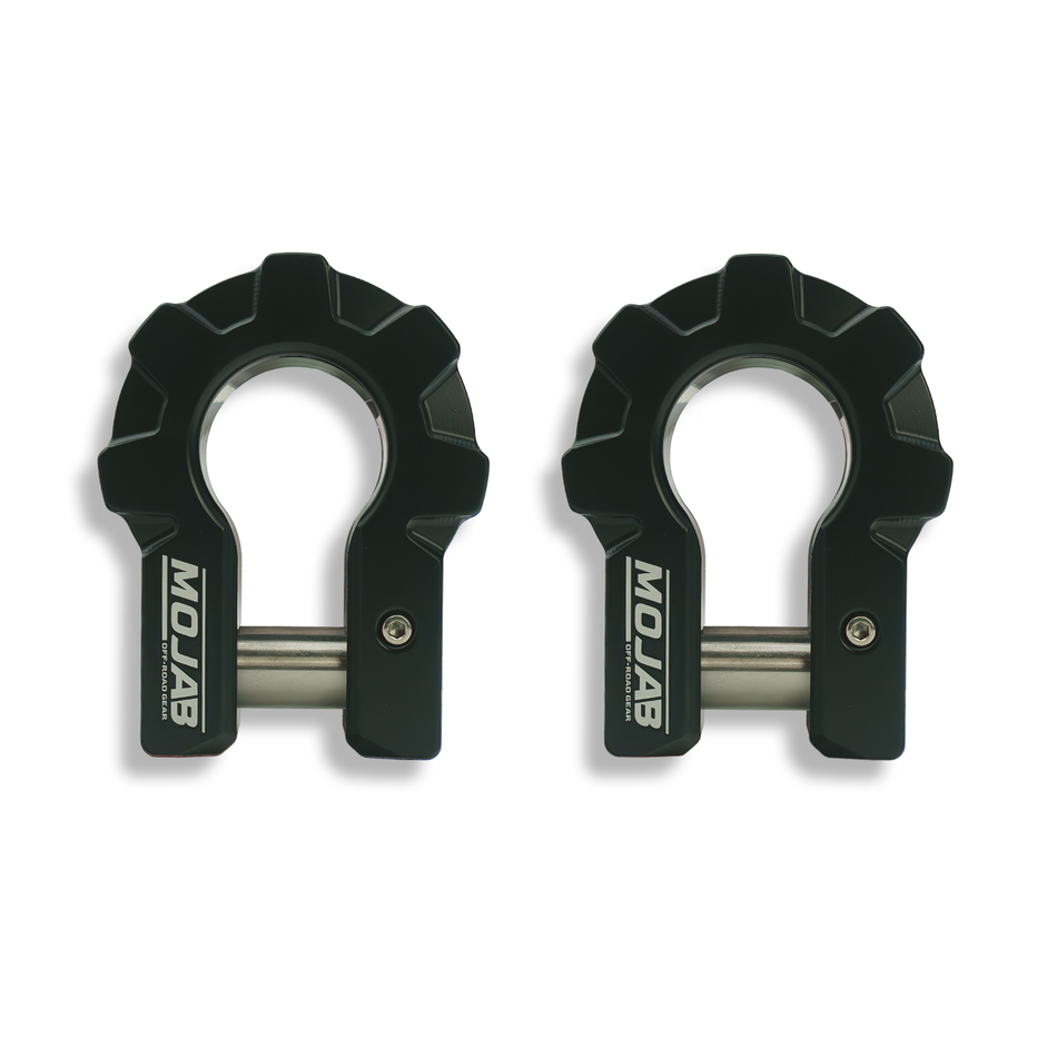 MOJAB 3/4'' Extreme duty Aluminum D-Shackle set (9T)-Ceramic coated