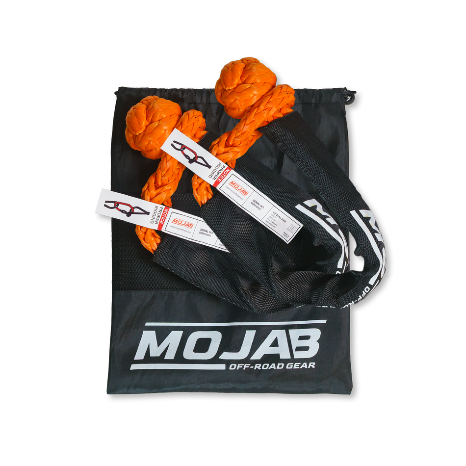 MOJAB Soft Shackle 1/2'' x 24” with sleeve and bag (Set of 2 Shackles)