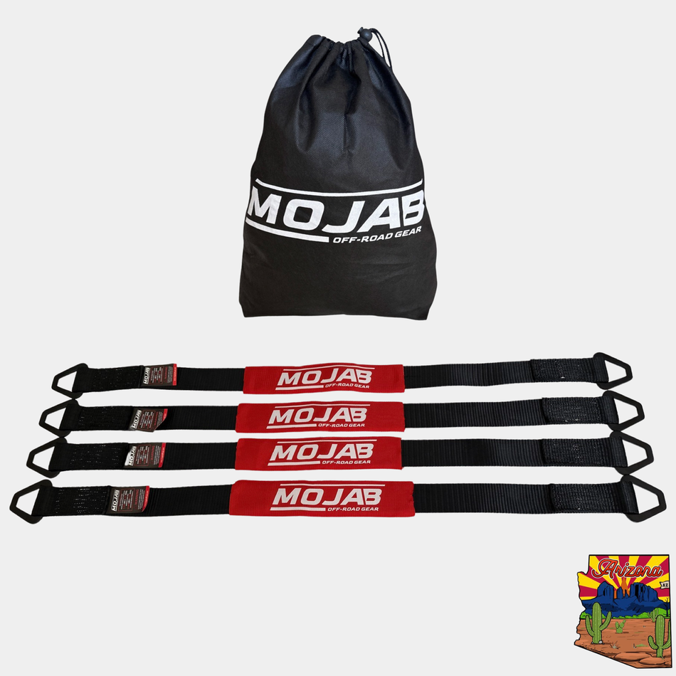 MOJAB 2"x 39'' Axle Tie-down with rings (pack of 4)
