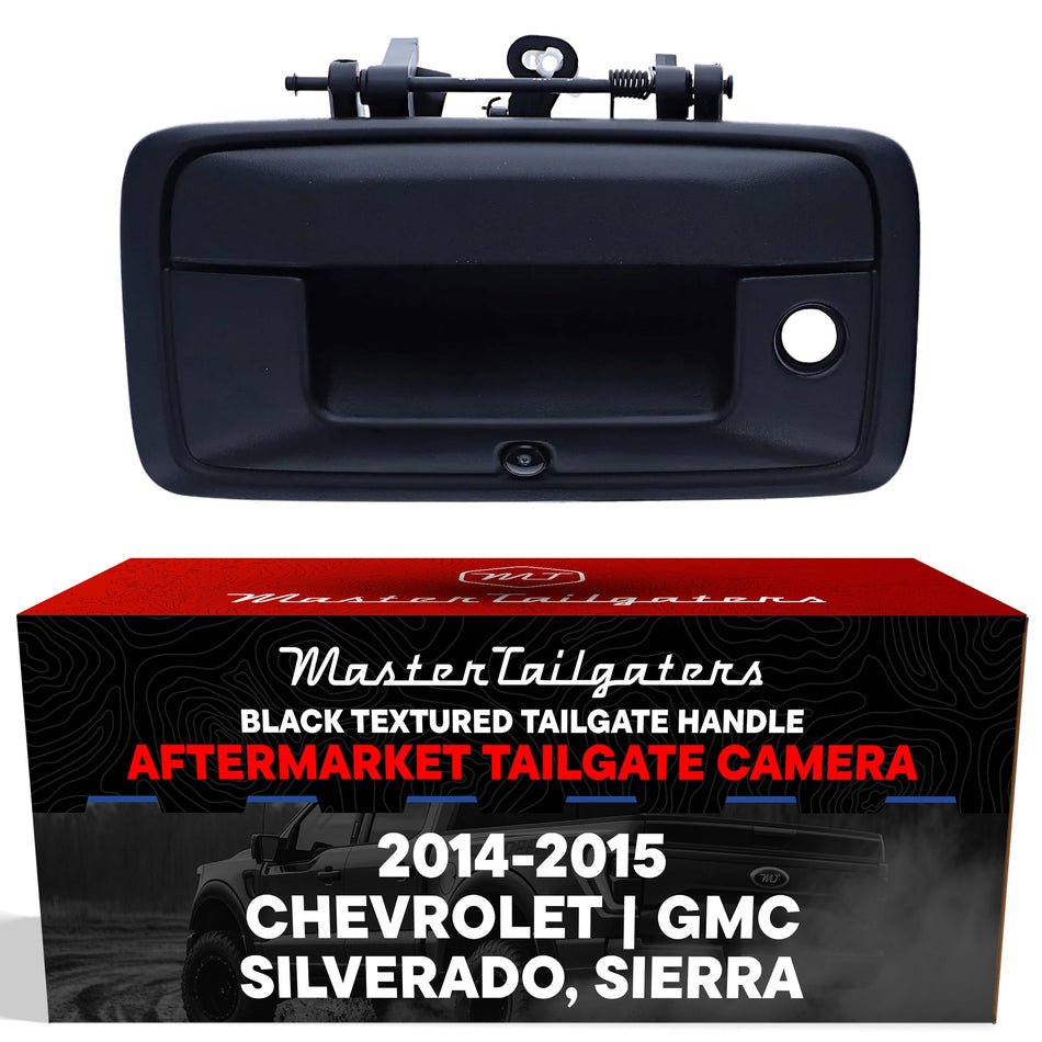 Aftermarket Chevrolet Silverado / GMC Sierra (2014-2015) Black Replacement Tailgate Handle with Backup Camera
