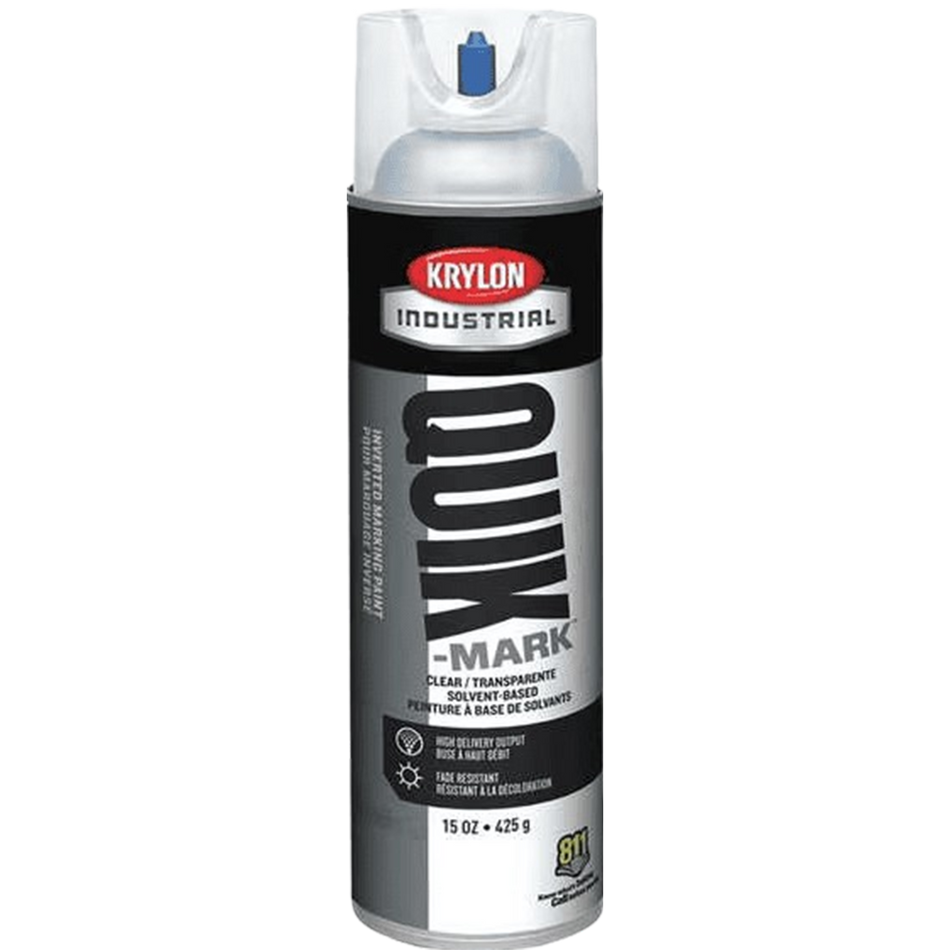 Krylon Inverted Marking Paint Clear - 15oz fill weight - Solvent-Based A03600007