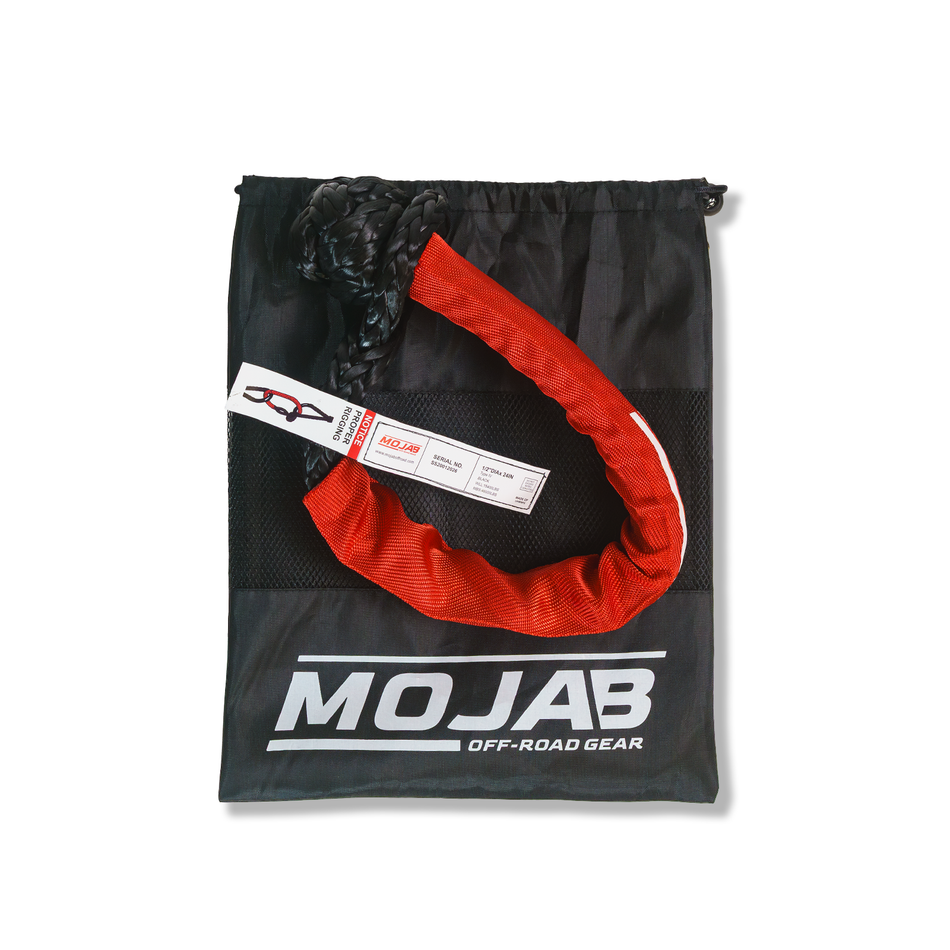 MOJAB Soft Shackle 1/2'' x 24” with sleeve and bag (Single Shackle)