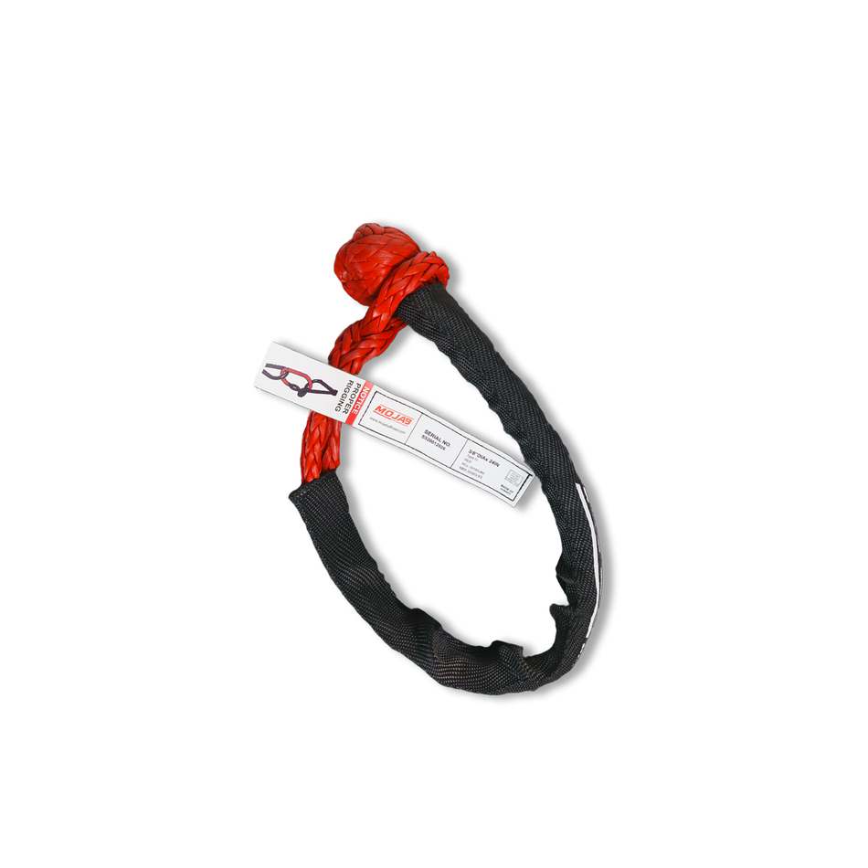 MOJAB Soft Shackle 3/8'' x 24” with sleeve and bag (Single Shackle)