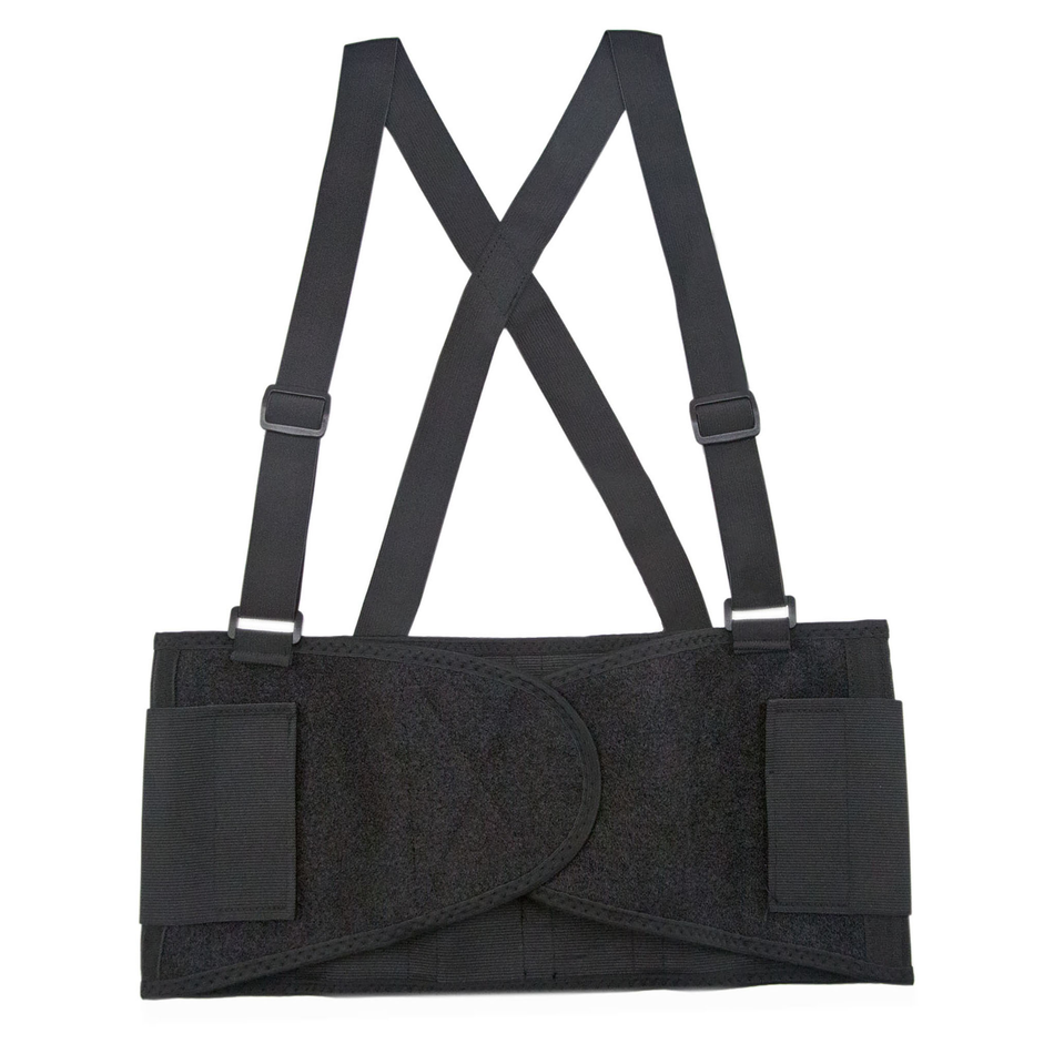 Jorestech Adjustable Back Support Belt with Suspenders