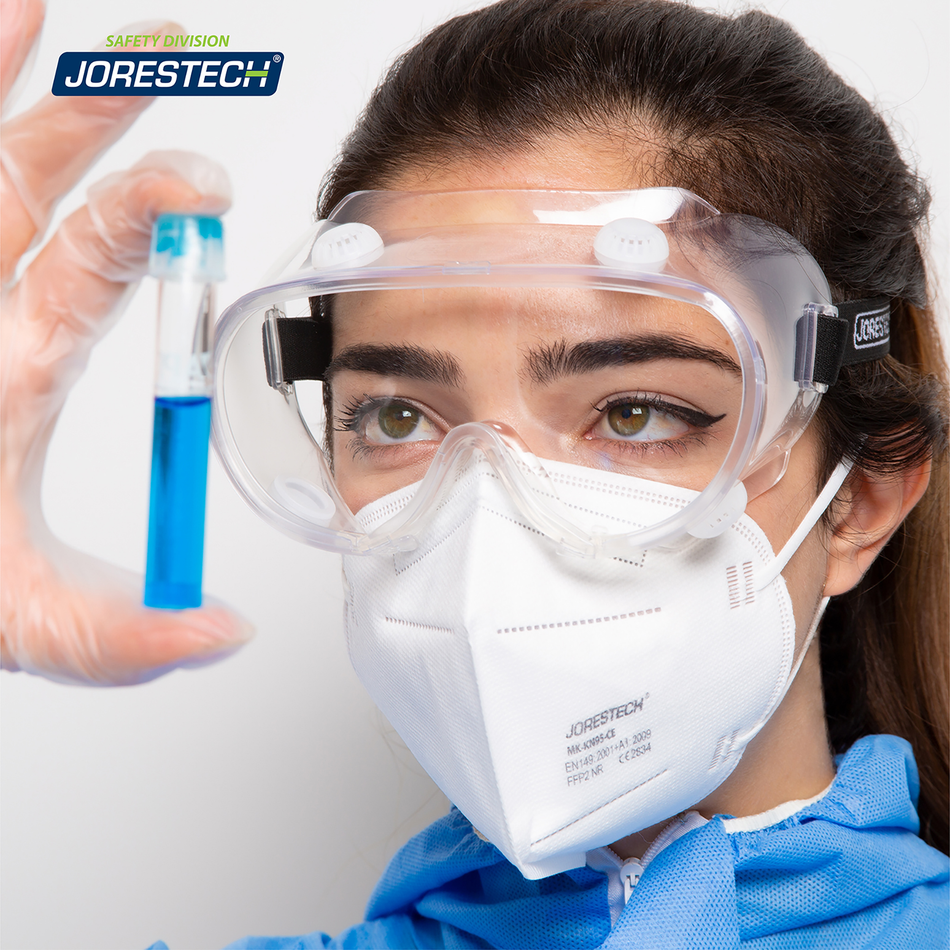 Jorestech Anti-Fog Ventilated Safety Goggles for High Impact Protection
