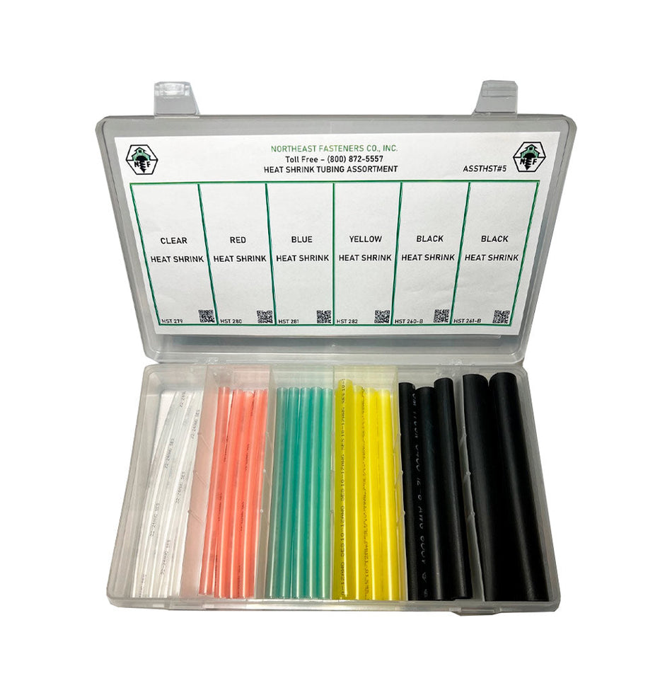 25 Piece Commercial Grade Heat Shrink Tubing Assortment Starter Kit