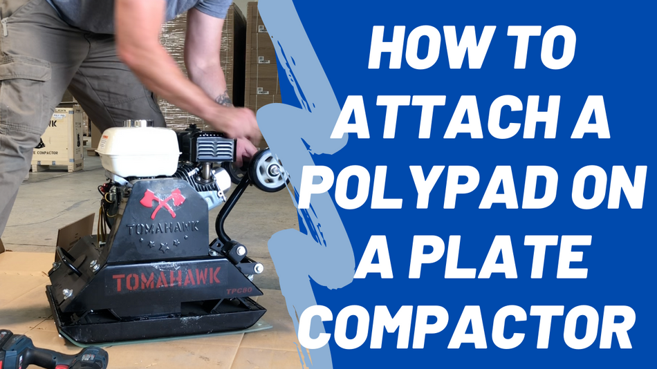 Tomahawk Polyurethane Paver Pad for TPC80 Plate Compactor Brick Paver Compaction