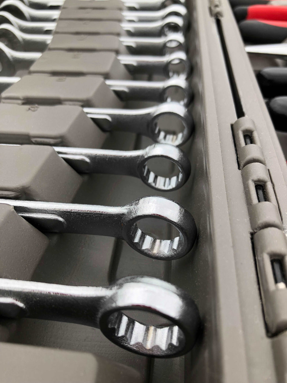Apollo Tools 95 Piece Mechanics Tool Set in Metric and SAE for Small Engine, Mechanical and General Repairs – DT1242