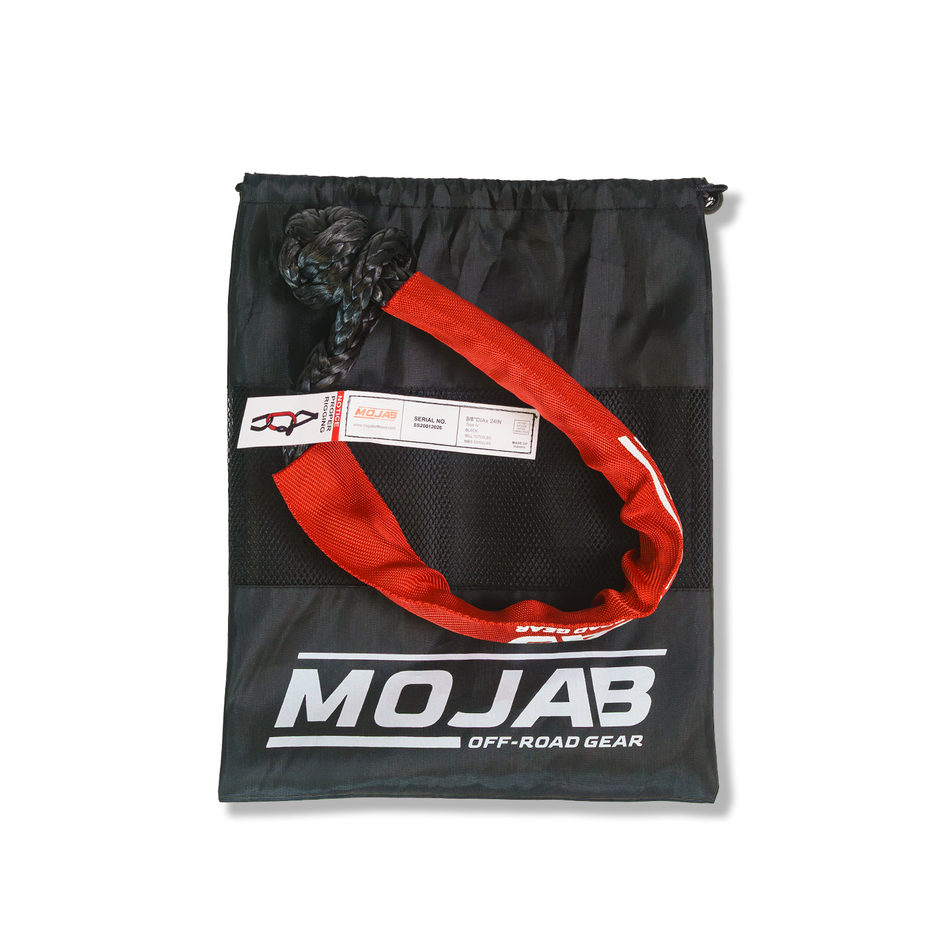 MOJAB Soft Shackle 3/8'' x 24” with sleeve and bag (Single Shackle)