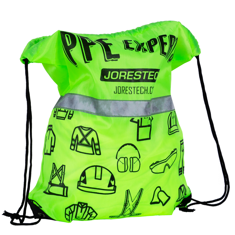 Jorestech Drawstring Bag PPE Experts with reflective strip