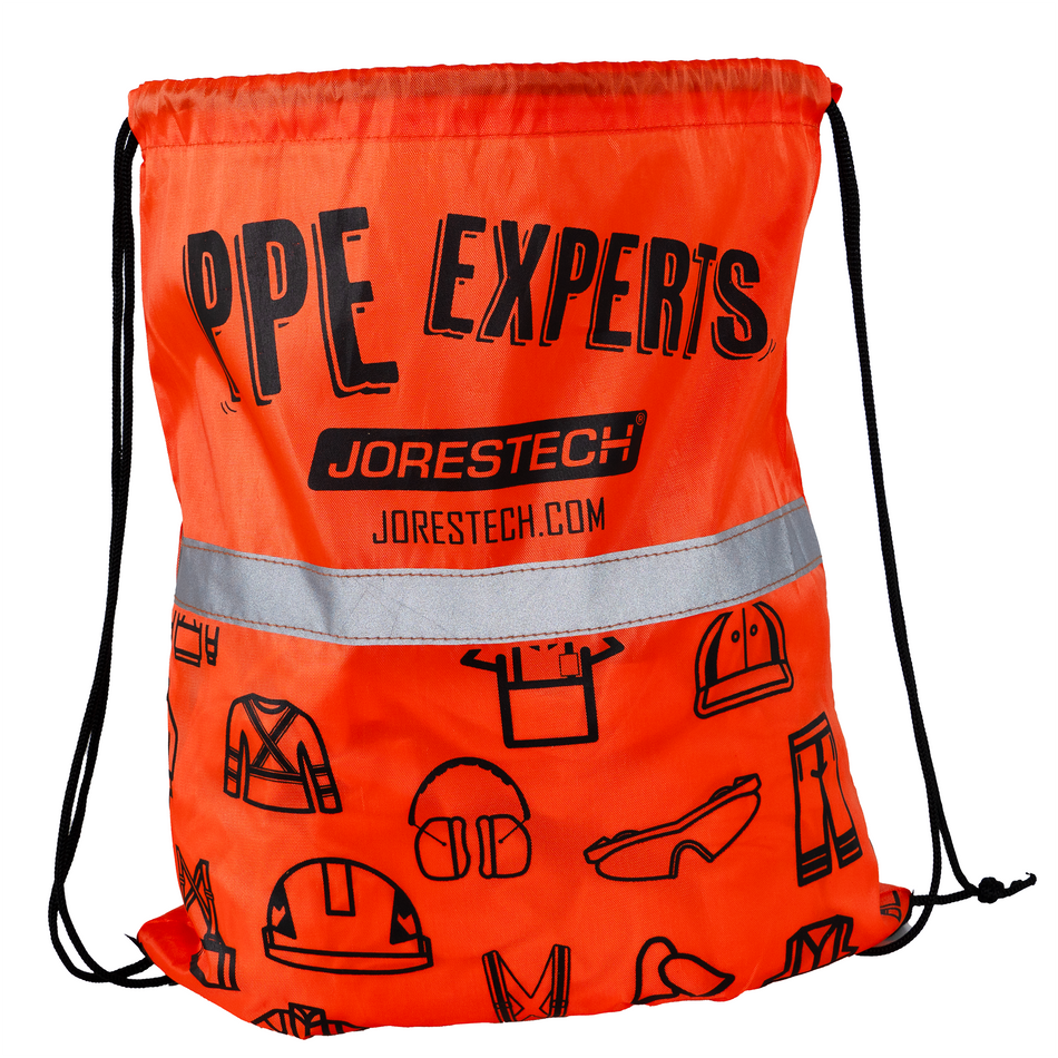 Jorestech Drawstring Bag PPE Experts with reflective strip