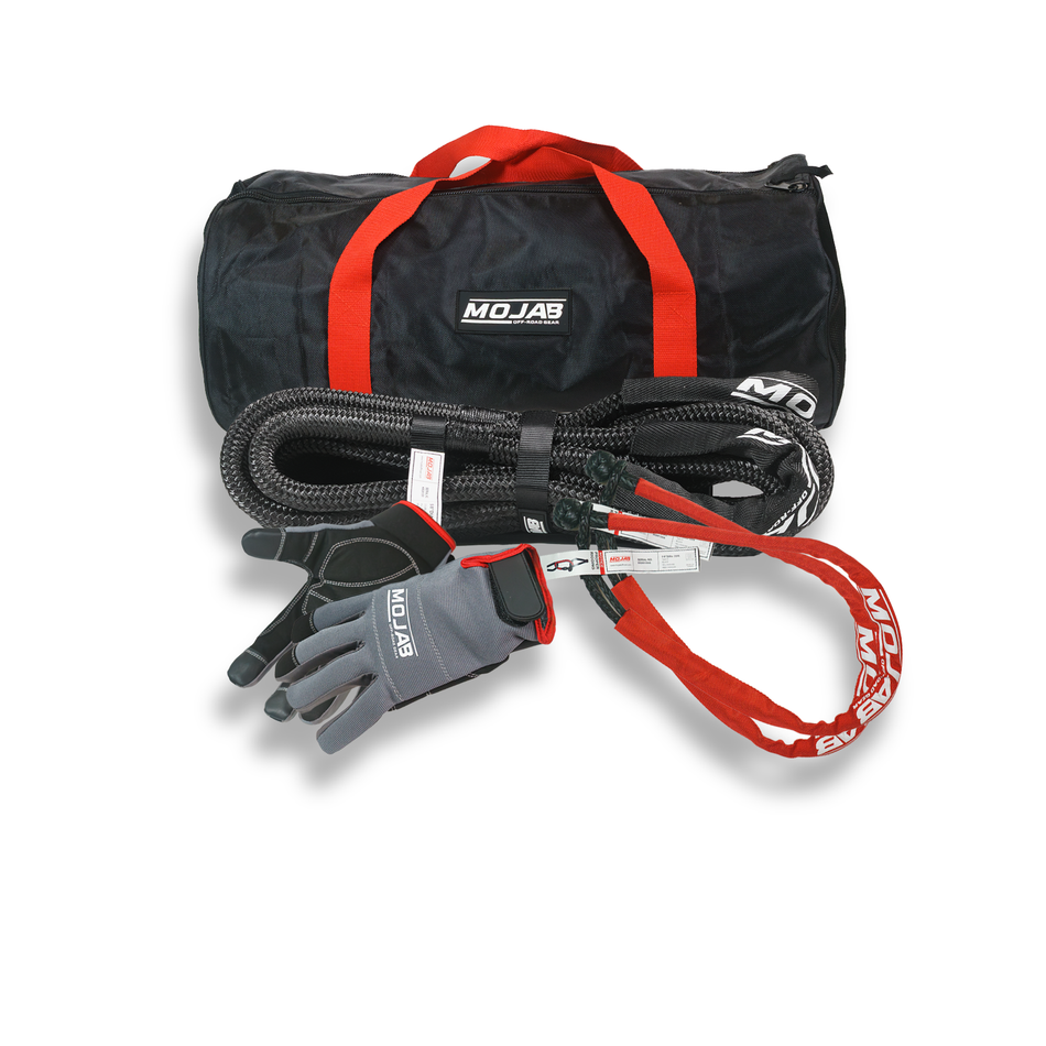 MOJAB UTV/ATV Essential Recovery Kit (4 items + 3 storage bags+ 1 Velcro tape)