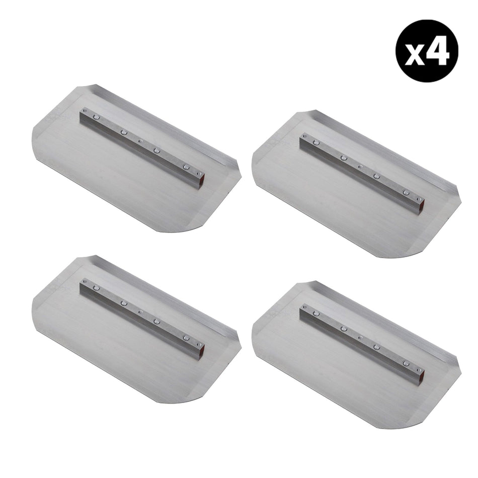 Tomahawk Set of 4 - 6″ x 18″ Replacement Combo Trowel Blade Bar Mount for Tomahawk 46" Power Trowels