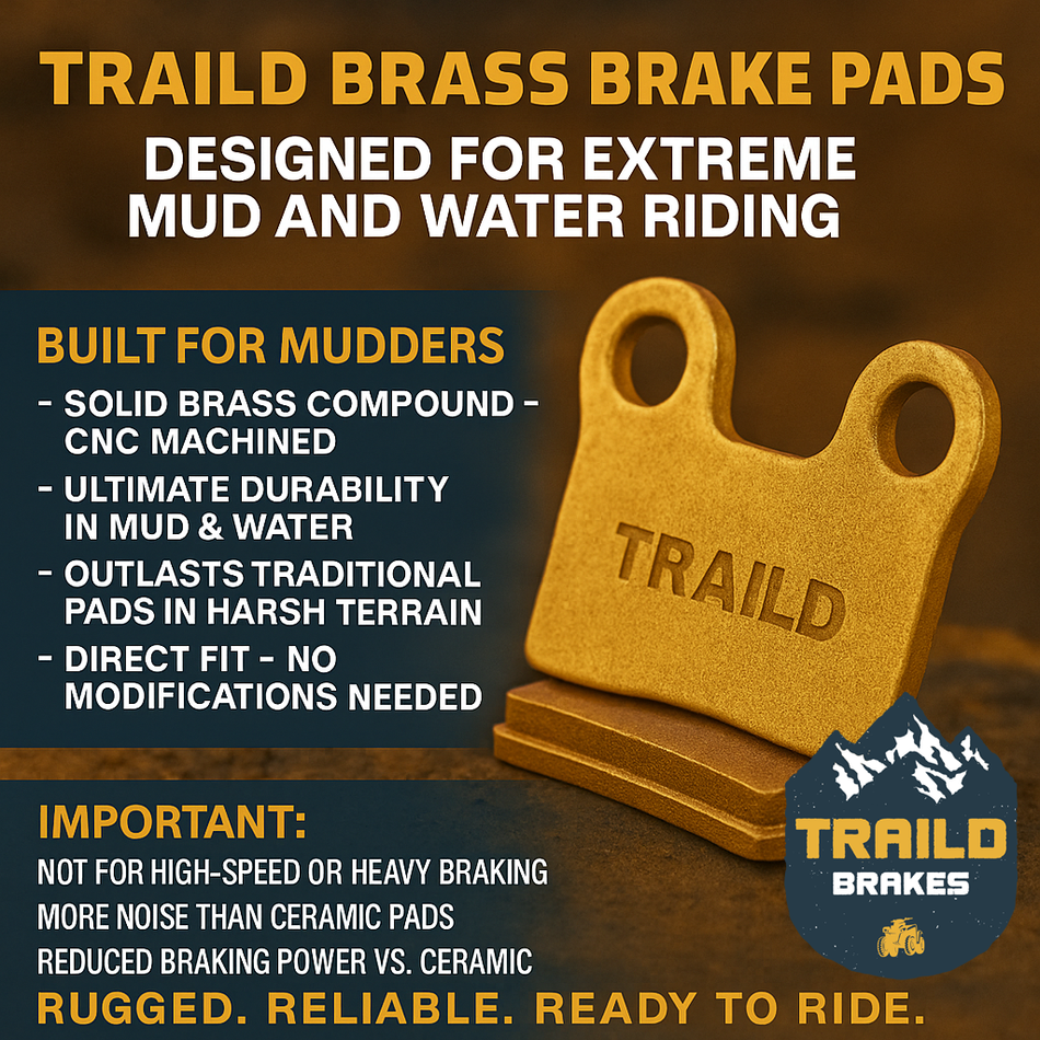 Traild Honda Pioneer 700/520/500 2014-2026 Brass Brake Pad Set