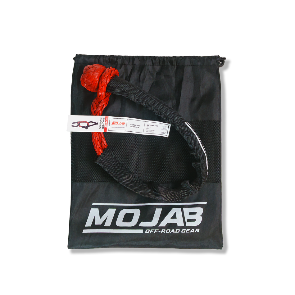 MOJAB Soft Shackle 3/8'' x 24” with sleeve and bag (Single Shackle)