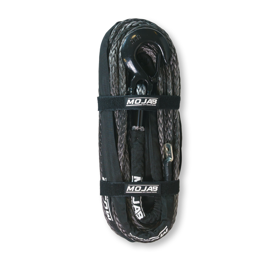 MOJAB 1/2'' x 78' Synthetic Winch Rope with Removable Forged Winch Hook