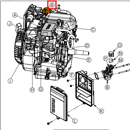 Tomahawk Carburetor Replacement Spare Part for Kohler CH260 4-Stroke Engine