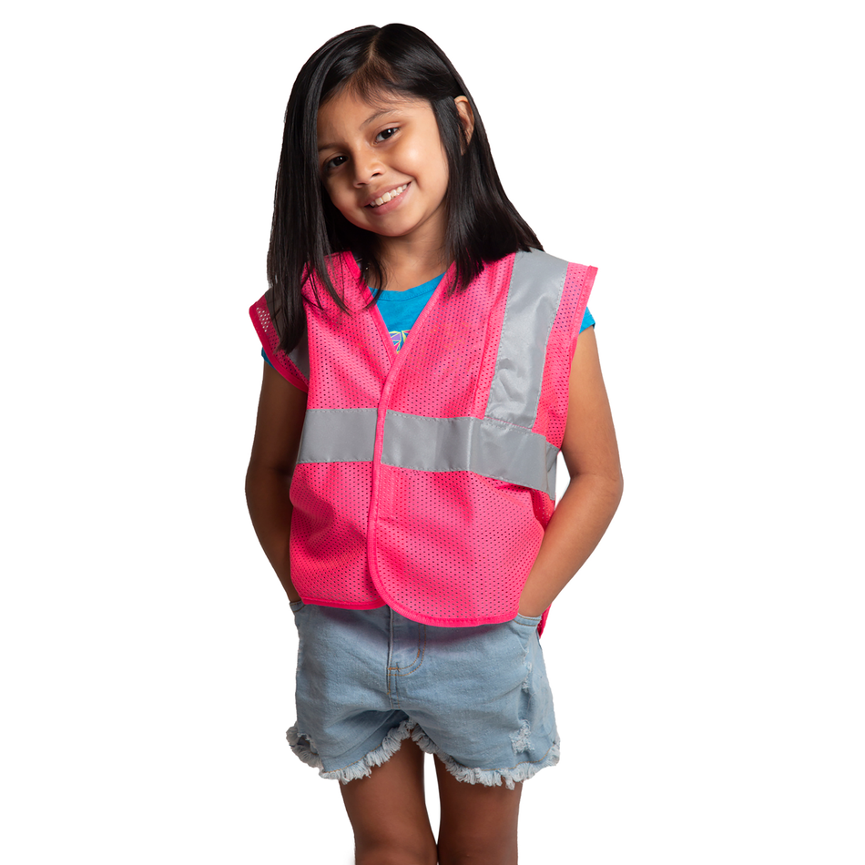 Jorestech Children’s Hi-Vis Mesh Safety Vest with 2” Reflective Strips