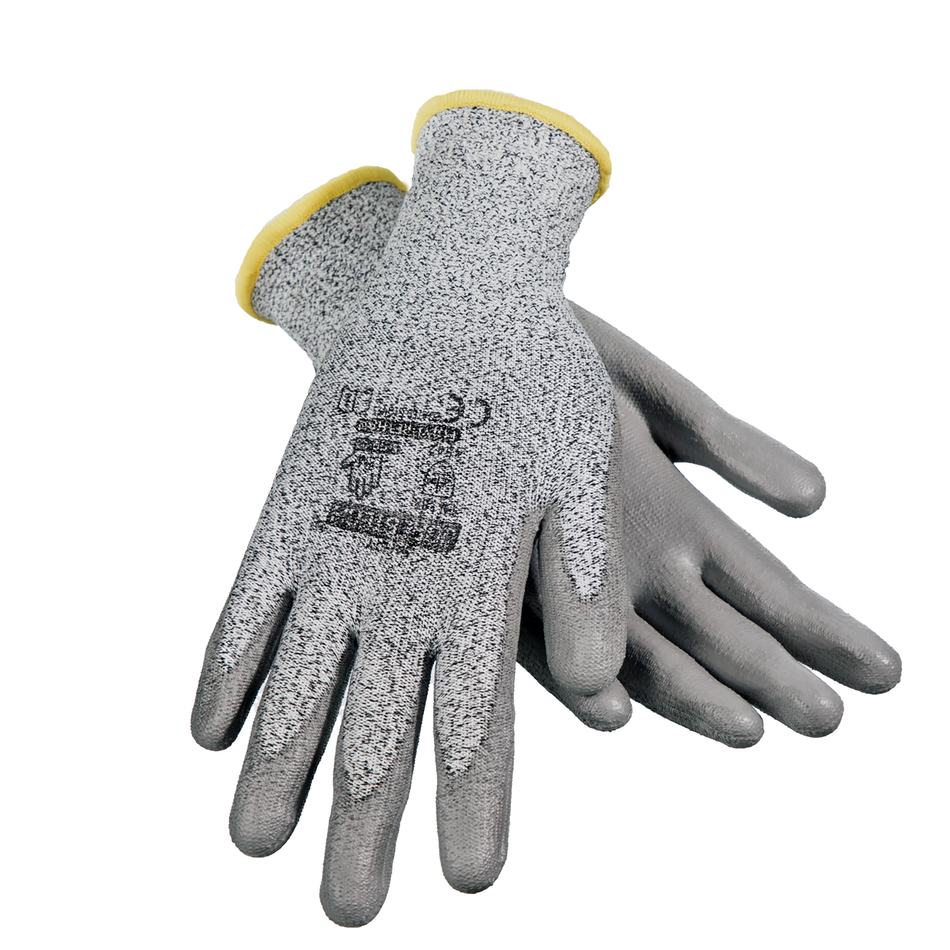 Jorestech Cut-Resistant Safety Work Gloves with Polyurethane Dipped Palms - Pack of 12