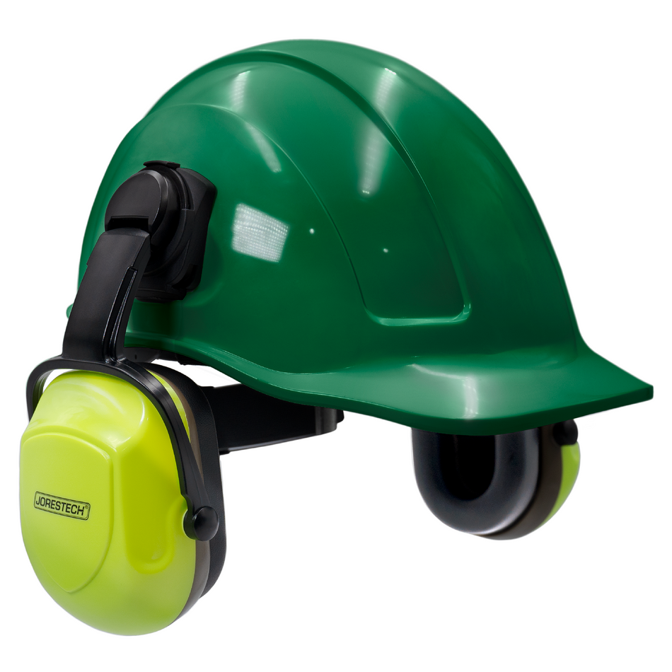 Jorestech Cap-Style Hard Hat Kit with High Vis Mountable Earmuffs