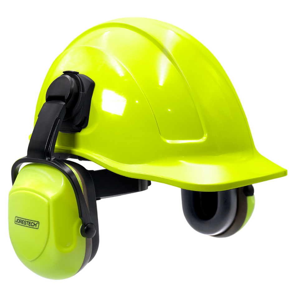 Jorestech Cap-Style Hard Hat Kit with High Vis Mountable Earmuffs