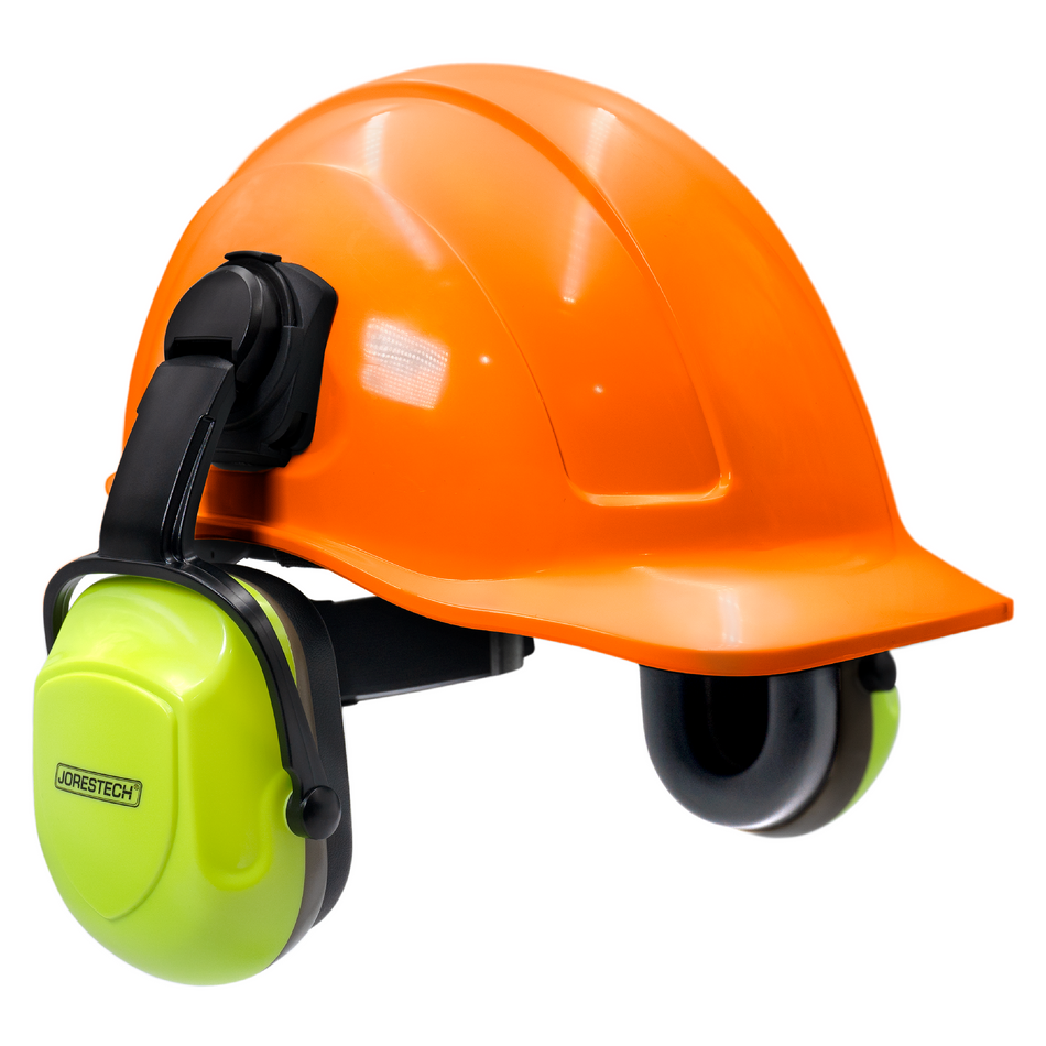 Jorestech Cap-Style Hard Hat Kit with High Vis Mountable Earmuffs