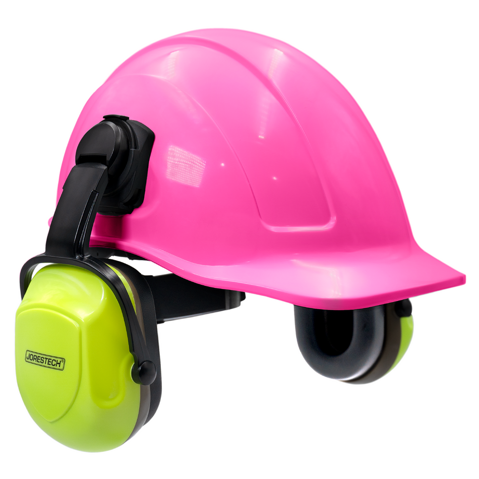 Jorestech Cap-Style Hard Hat Kit with High Vis Mountable Earmuffs