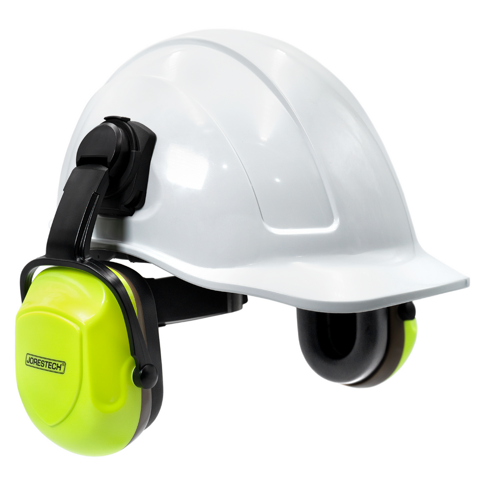 Jorestech Cap-Style Hard Hat Kit with High Vis Mountable Earmuffs