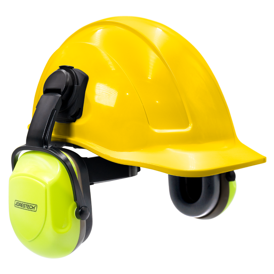 Jorestech Cap-Style Hard Hat Kit with High Vis Mountable Earmuffs