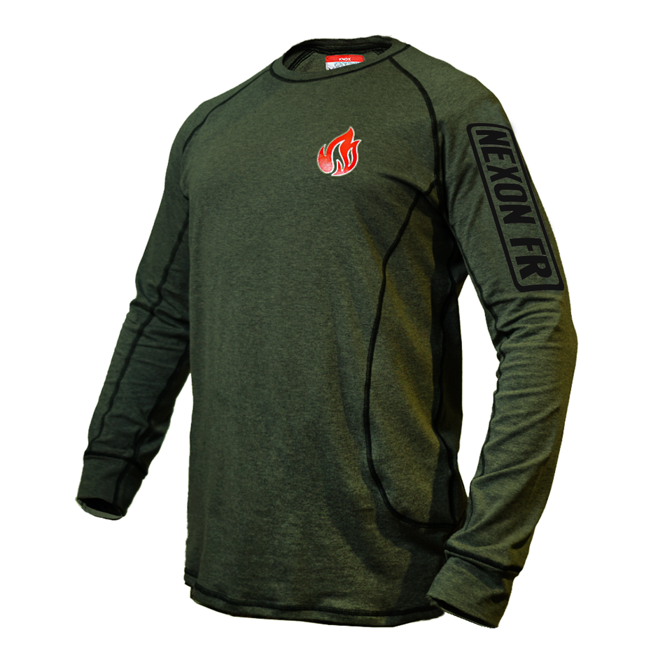 Nexon FR Long Sleeve Crew Shirt - Military Green