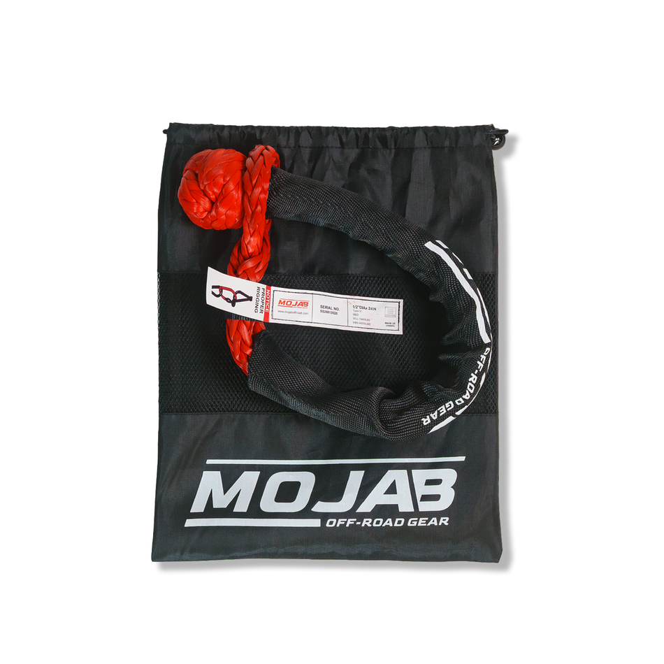 MOJAB Soft Shackle 1/2'' x 24” with sleeve and bag (Single Shackle)