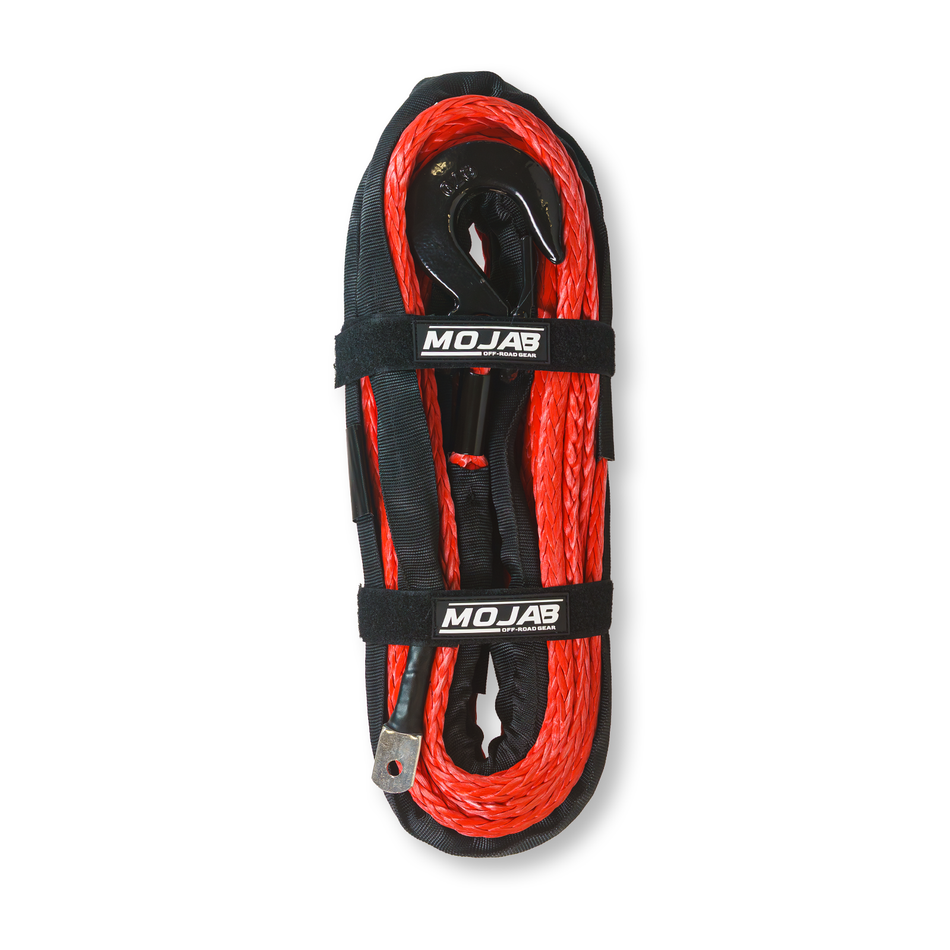 MOJAB 1/2'' x 78' Synthetic Winch Rope with Removable Forged Winch Hook