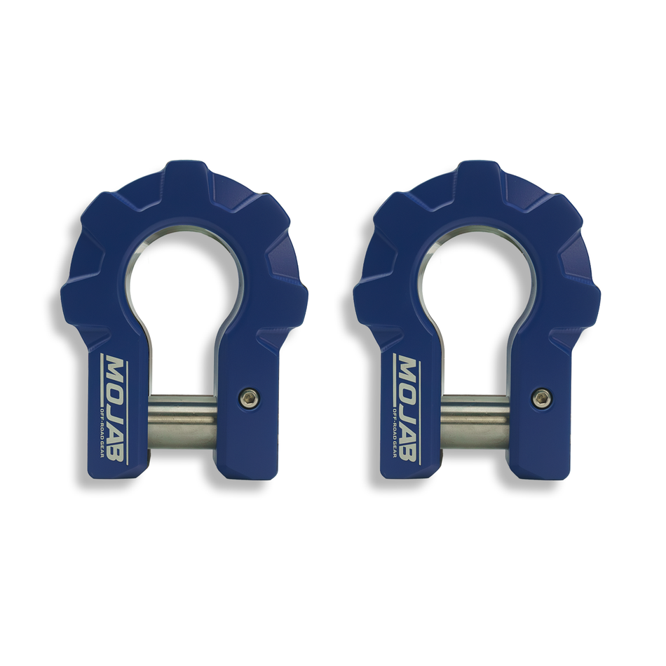 MOJAB 3/4'' Extreme duty Aluminum D-Shackle set (9T)-Ceramic coated