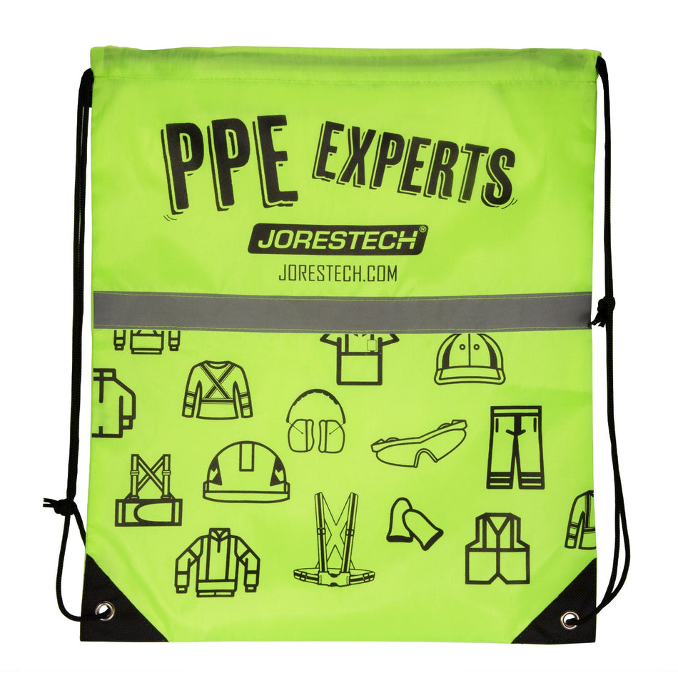 Jorestech Drawstring Bag PPE Experts with reflective strip