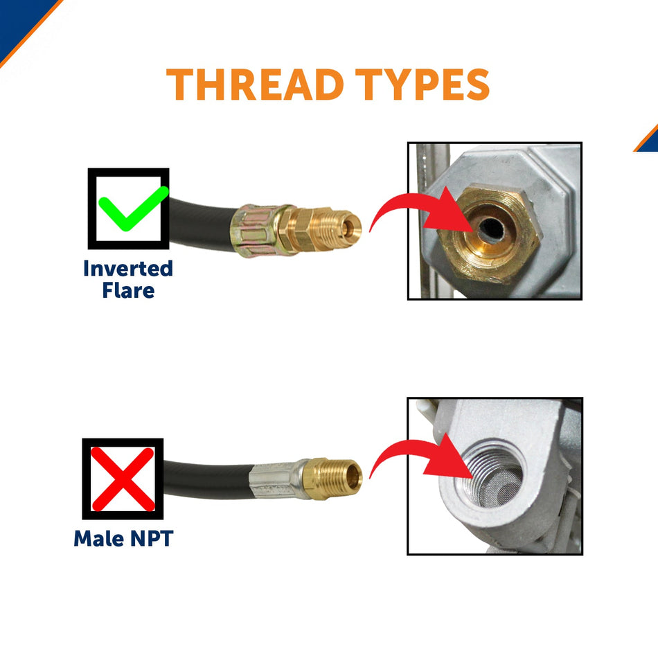 Flame King 12 Inch RV Trailer Propane Tank Pigtail Hose Connector